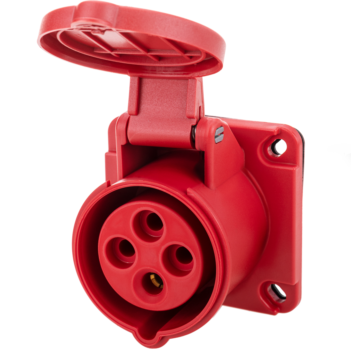 Base De Enchufe Industrial Cetac Hembra 3p+t 16a 380v Ip44 Para Empotrar_0