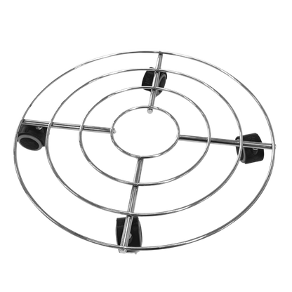 Soporte Redondo De 40 Cm Con Ruedas Para Plantas - Acero Resistente
