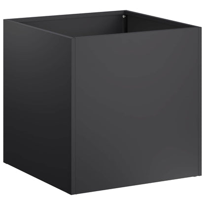 Macetero De Jardín Negro 20 X 20 X 20 Cm Acero Laminado En Frío_0