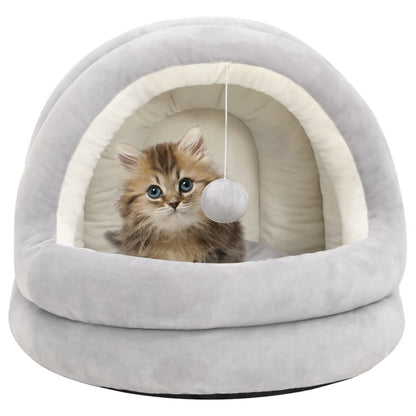 Vidaxl Cama Para Gatos Color Crema Y Gris 40x40x35 Cm_1