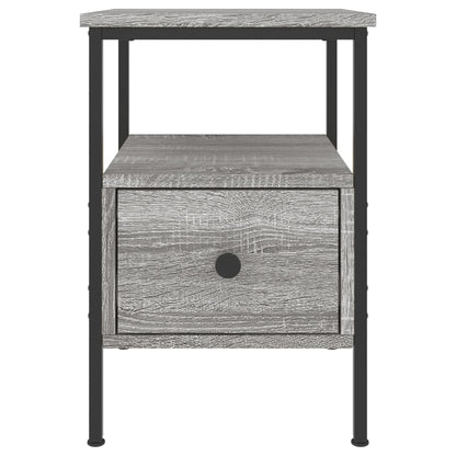 Mesita De Noche Madera De Ingeniería Gris Sonoma 34x36x50 Cm_4