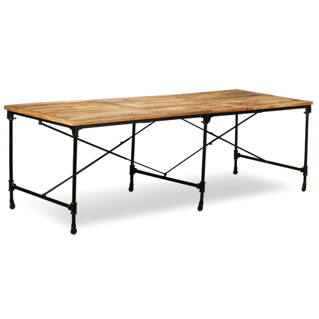 Mesa De Comedor De Madera Maciza De Mango 240 Cm_3