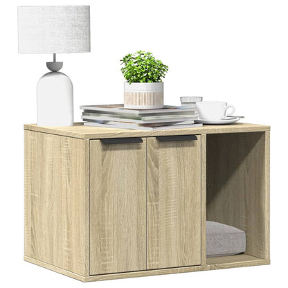 Vidaxl Mueble Arenero Para Gatos Madera Roble Sonoma 60x40x40 Cm_1