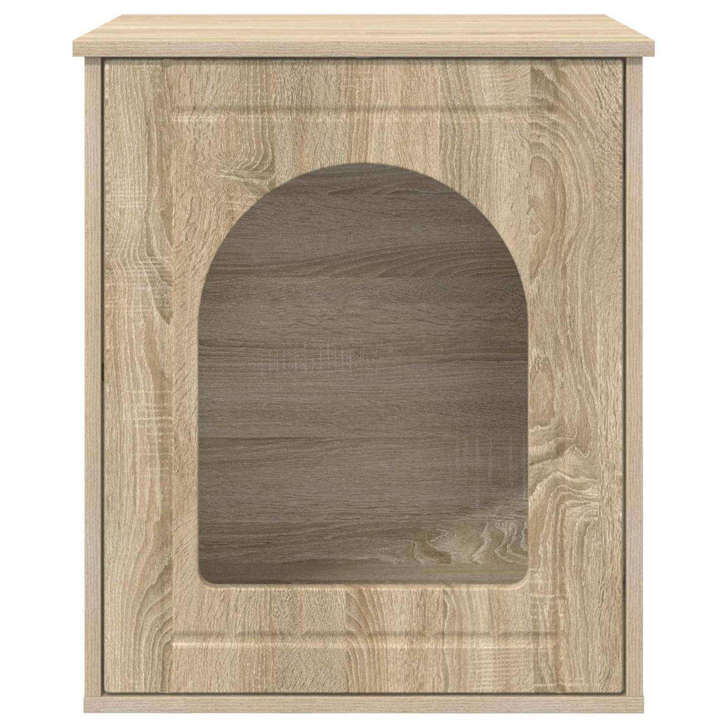 Casa Para Gatos Sonoma 53 X 52 X 62 Cm Madera De Ingeniería_5