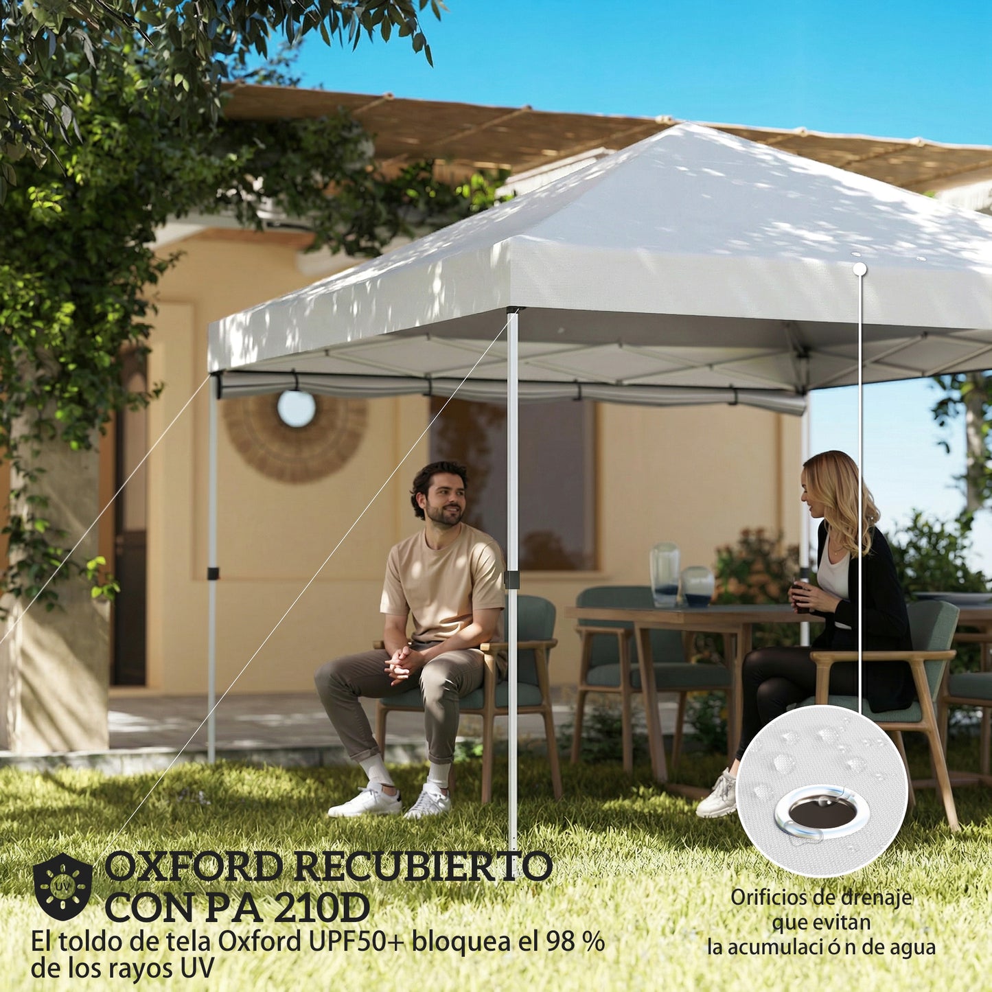 Outsunny Carpa Plegable 3x3 M_4