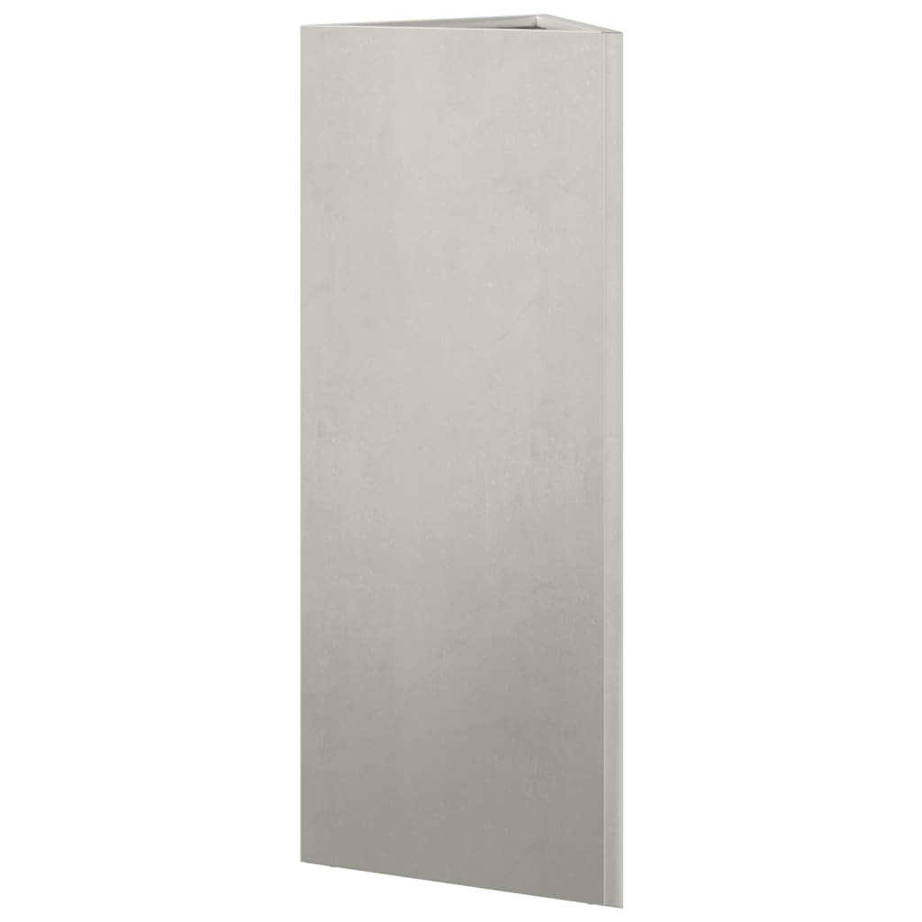 Jardinera Trianngular De Acero Inoxidable 30x26x75 Cm_5