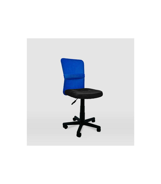 Silla De Oficina Alba Acabado Negro/azul. Alto: 83.5-95.5cm Ancho: 55cm Fondo: 55cm._0