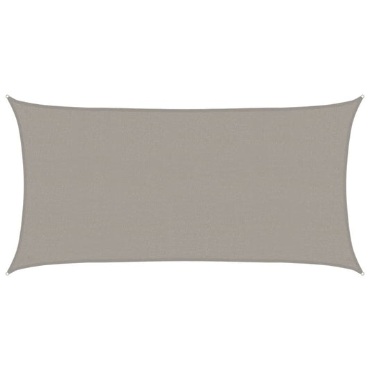 Vidaxl Toldo De Vela Rectangular Hdpe Gris Claro 160 G/m² 2,5x4,5 M_0