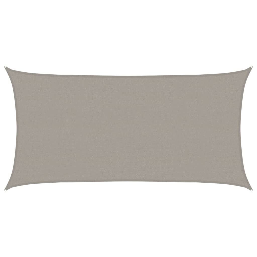 Vidaxl Toldo De Vela Rectangular Hdpe Gris Claro 160 G/m² 2x3,5 M_0