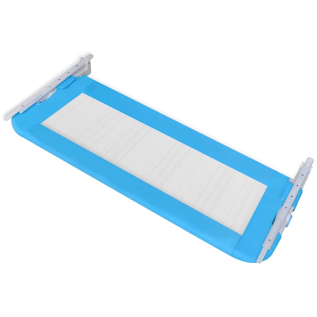 Barandilla De Seguridad Cama De Niño 2 Uds Azul 102x42 Cm_4
