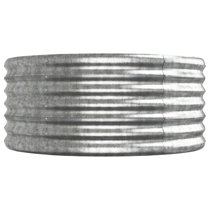 Jardinera Arriate Acero Galvanizado Plata 512x80x36 Cm_3
