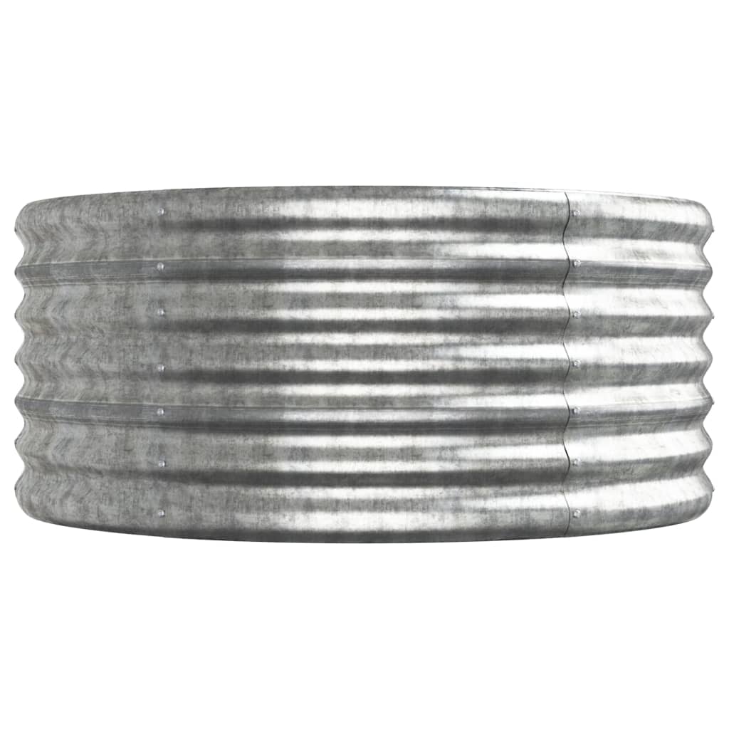 Jardinera Arriate Acero Galvanizado Plata 440x80x36 Cm_3