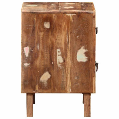 Mesilla De Noche 2 Uds 40x32x46 Cm Madera Maciza Reciclada_1