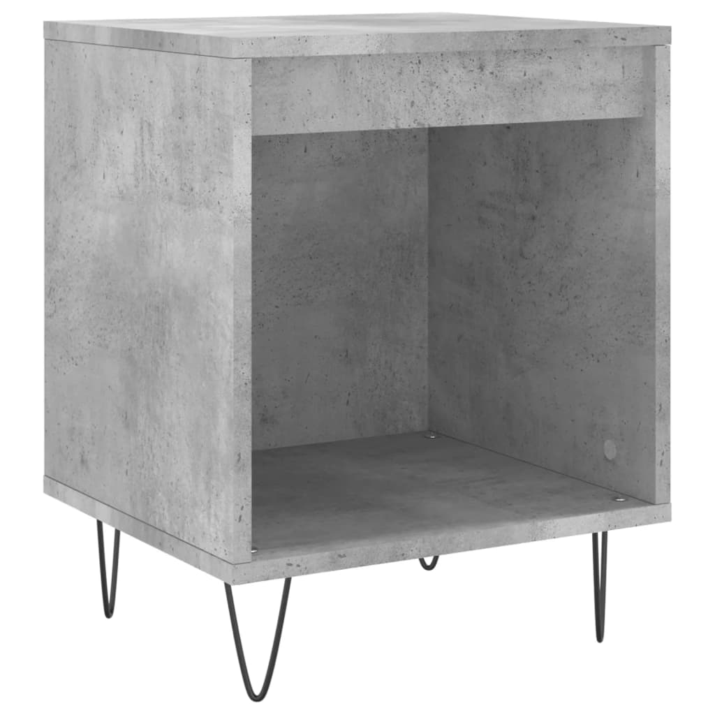 Mesitas Noche 2 Uds Madera Ingeniería Gris Hormigón 40x35x50 Cm_2