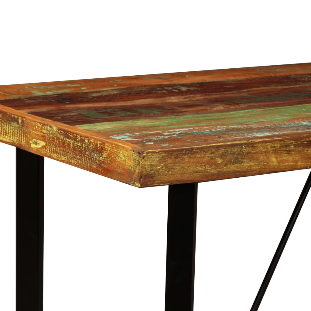Mesa De Bar De Madera Maciza Reciclada 120x60x107 Cm_1