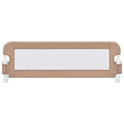 Vidaxl Barandilla De Seguridad Cama De Niño Poliéster Taupe 120x42 Cm_2