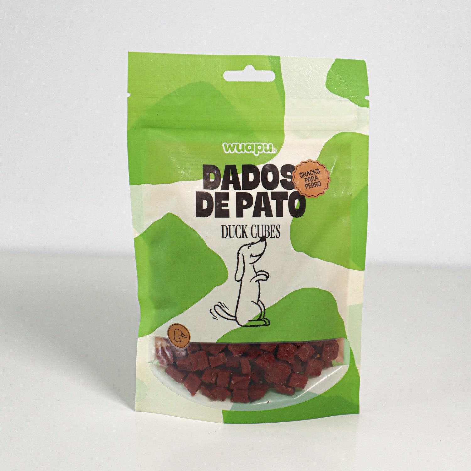 Snack Natual Para Perro 67% Carne De Pato En Dados 12 Paq X(100gr) Wuapu_2