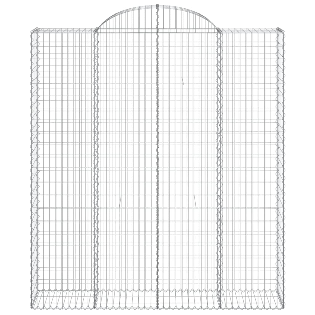 Cestas De Gaviones 18 Uds Forma De Arco Hierro 200x50x220/240cm_3