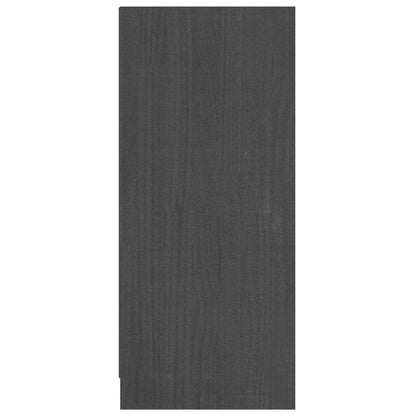 Aparador Madera Maciza De Pino Gris 70x33x76 Cm / Vetonek_2