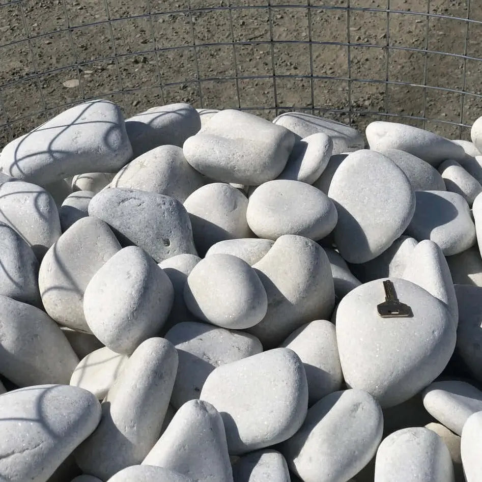 Canto Rodado Blanco Premium Gaviones / Big Bag 1.000 Kg. / 60-120 Mm_4