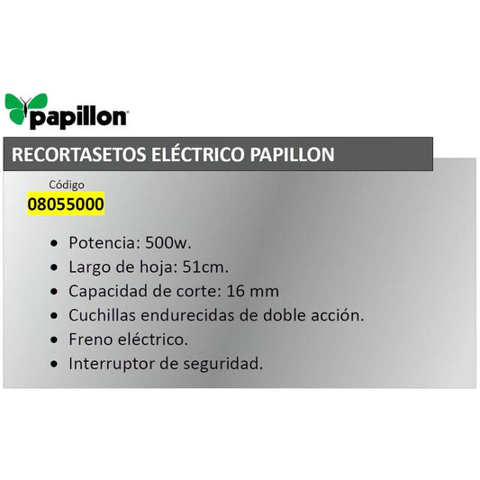 Recortasetos Papillon 500 W. Hoja 510 Mm._1