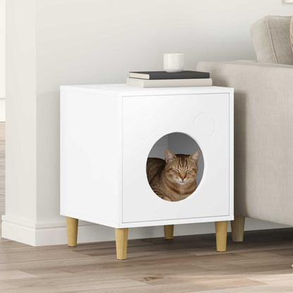 Casa Para Gatos 42,5 X 40 X 53 Cm Madera De Ingeniería_1