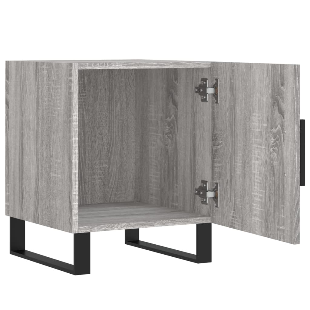 Mesitas Noche 2 Uds Madera Ingeniería Gris Sonoma 40x40x50 Cm_3