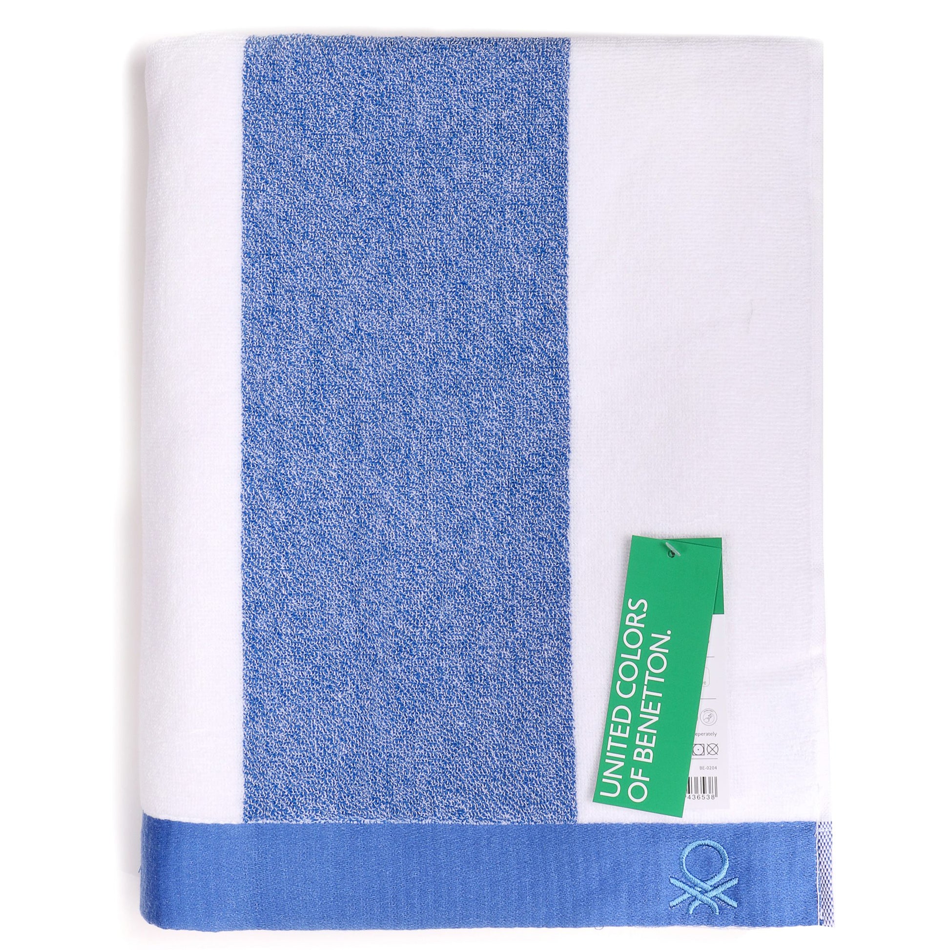 Toalla De Playa 90x160cm 450gsm Terry 100%algodon Azul Casa Benetton_5