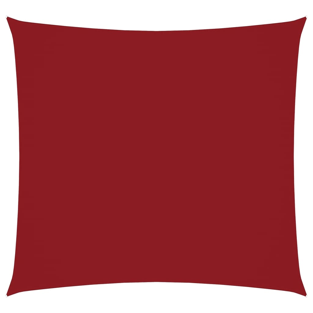 Toldo De Vela Cuadrado Tela Oxford Rojo 7x7 M_0