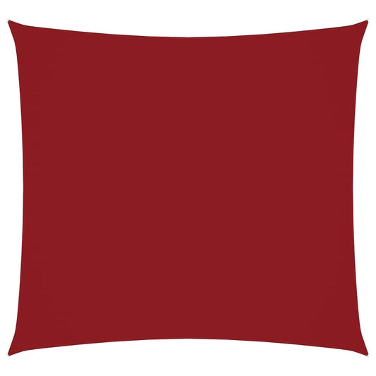 Toldo De Vela Cuadrado Tela Oxford Rojo 7x7 M_0