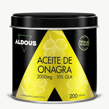 Aceite de Onagra Perlas 2000mg Aldous Bio 200 cápsulas blandas