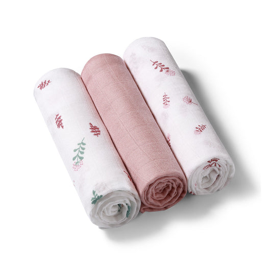 Pack 3 Muselinas Bambú Organico 70x70 Cm Rosa Nude_0