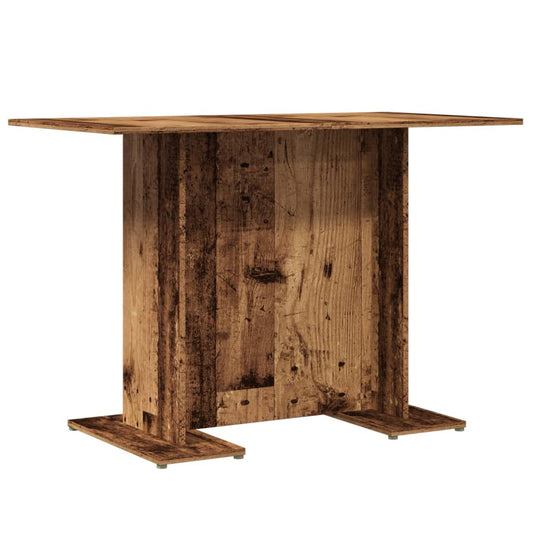 Mesa Comedor Madera Ingeniería Madera Envejecida 110x60x75 Cm_0