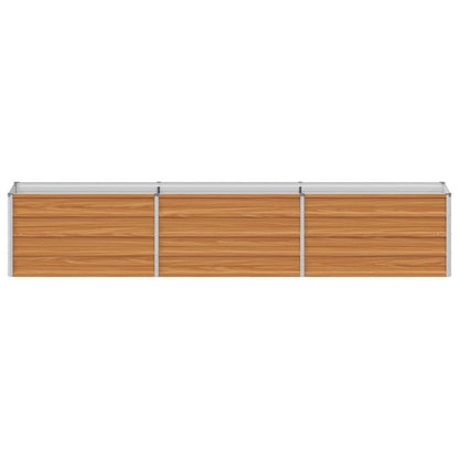 Arriate Elevado Marrón Claro 240 X 40 X 45 Cm Acero Galvanizado_4