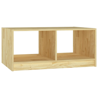 Mesa De Centro De Madera Maciza De Pino 75x50x33,5 Cm_0