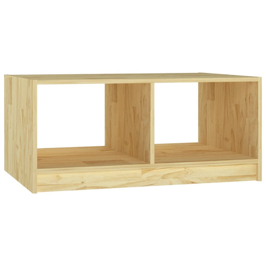 Mesa De Centro De Madera Maciza De Pino 75x50x33,5 Cm_0