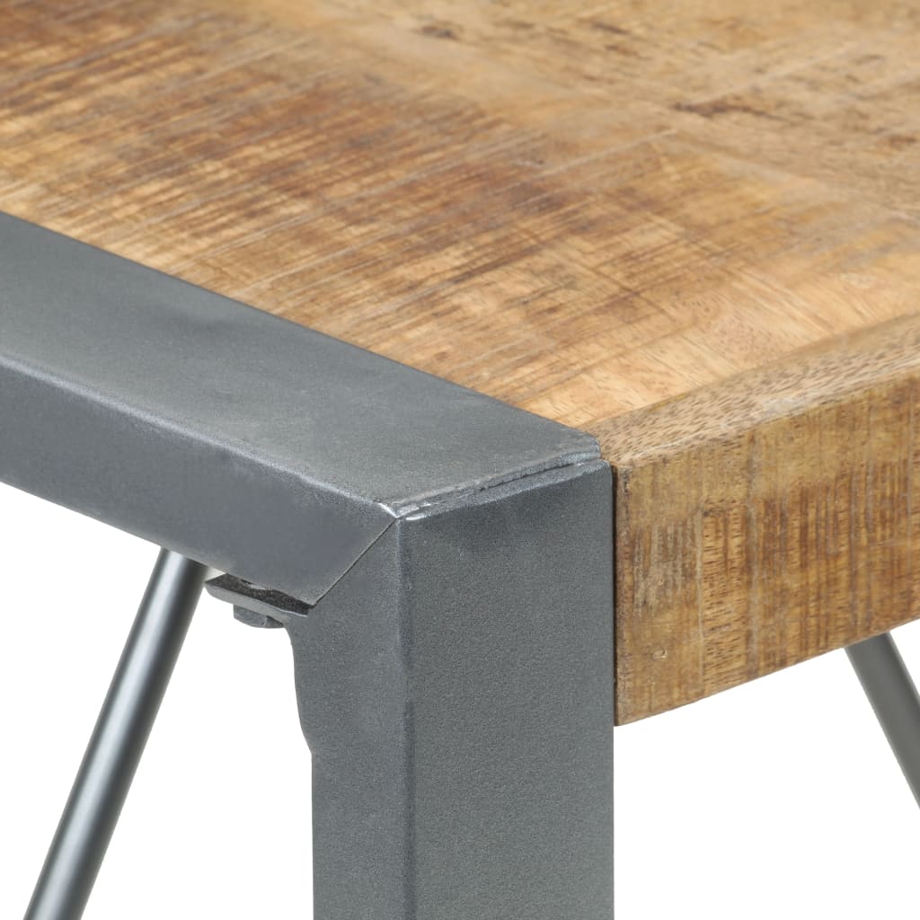 Mesa De Comedor Madera De Mango Rugosa 80x80x75 Cm_2