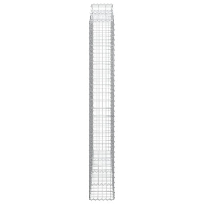 Cestas De Gaviones 2 Uds Forma De Arco Hierro 200x30x220/240 Cm_4