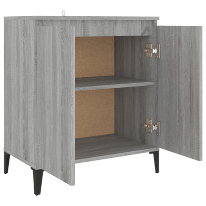 Aparador De Madera Contrachapada Gris Sonoma 60x35x70 Cm / Vetonek_2