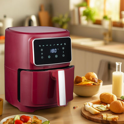 Freidora De Aire 6.9l 1800w Bergner Naturally Con 8 Programas Y Temp. Ajustable_3