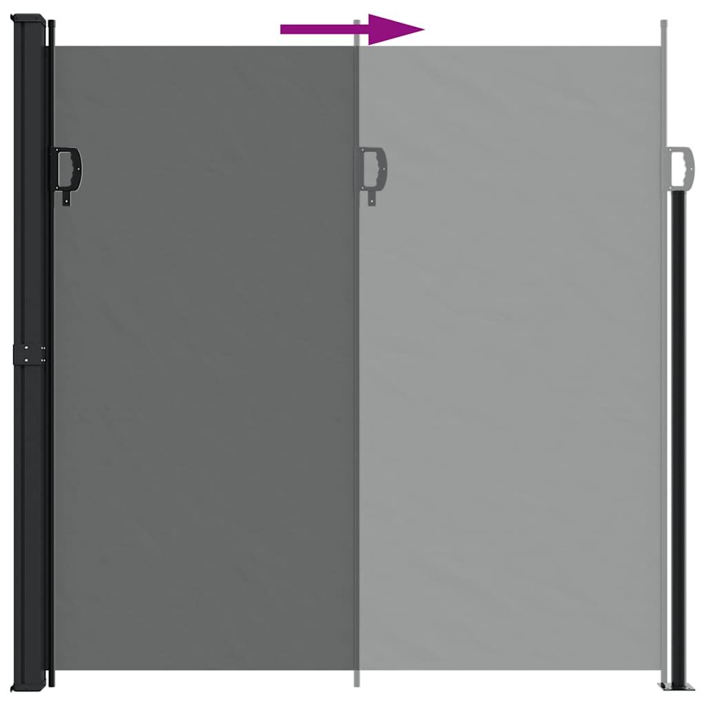 Vidaxl Toldo Lateral Retráctil Gris Antracita 200x600 Cm_4