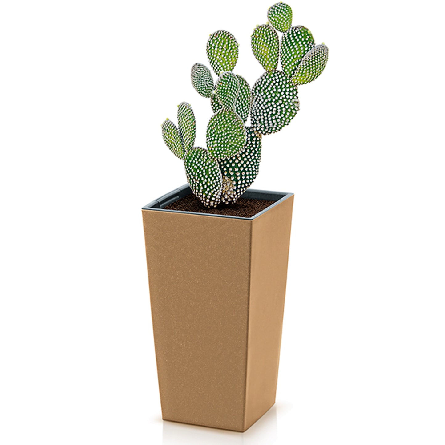 Macetero Cuadrado,con Depósito , De 29,5x29,5x55cm, Capacidad De 14 L._4