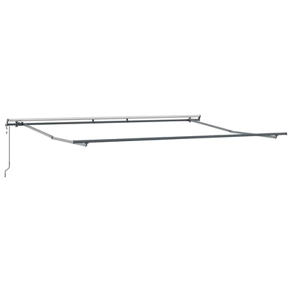 Toldo Retráctil Gris Claro 400 X 350 Cm Tela Y Aluminio_4