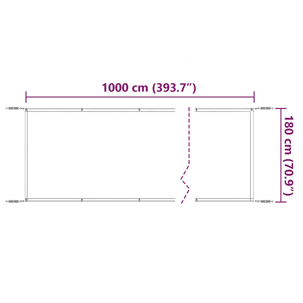 Vidaxl Toldo Vertical Beige 180x1000 Cm Tela Oxford_2
