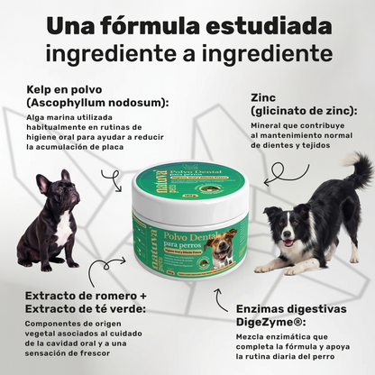 Pack 2x Polvo Dental Para Perros. Higiene Bucal. Suplementos Mascotas. 360 Gramos. Natuva Pets_2