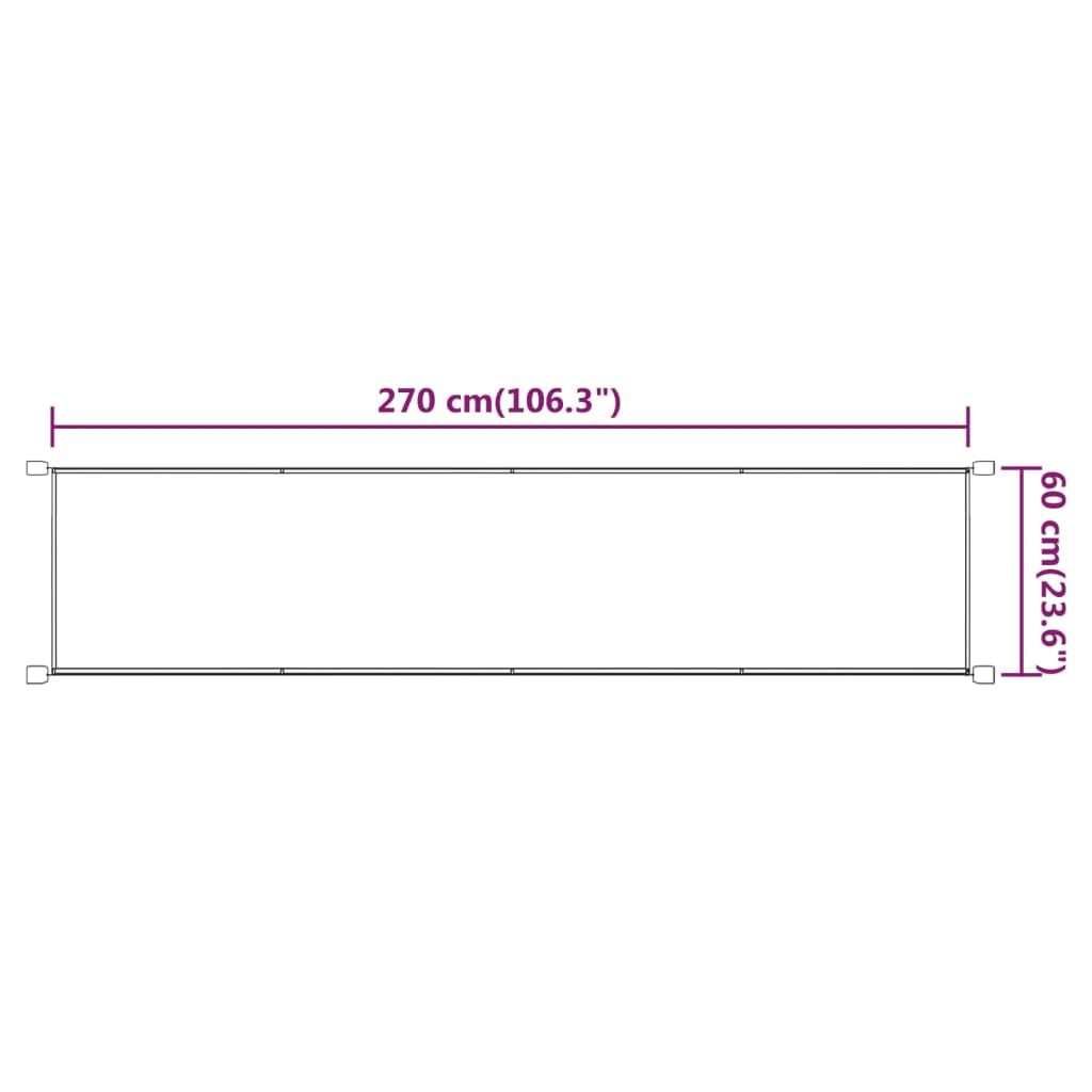 Vidaxl Toldo Vertical Tela Oxford Gris Taupé 60x270 Cm_2