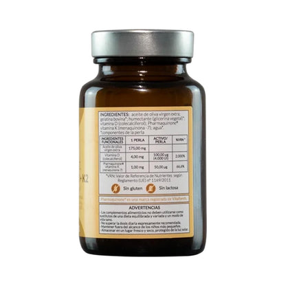 Vitamina D3+K2, Kiroot, 120 perlas