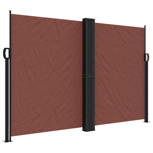 Vidaxl Toldo Lateral Retráctil Marrón 160x1000 Cm_0