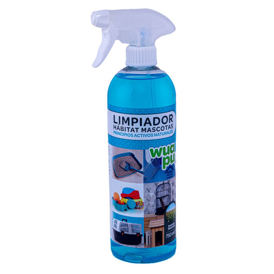 Limpiador Y Neutraliza Olores Del Habitat De Las Mascotas Wuapu, En Pulverizador De 750ml_0