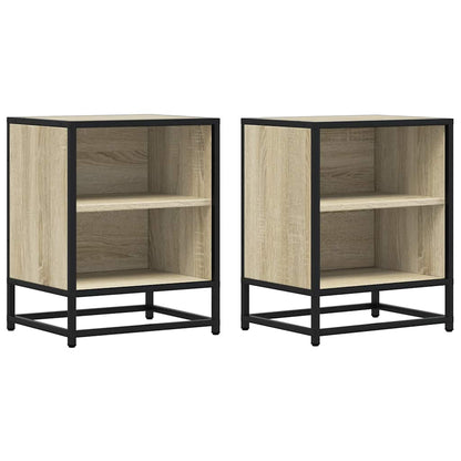 Mesitas Noche 2uds Madera Ingeniería Roble Sonoma 40x31x50cm_0